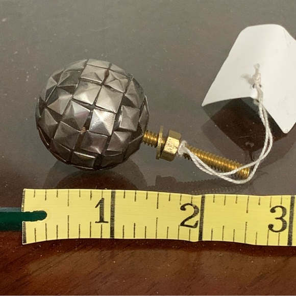 Silver Colored Square Mosaic Drawer Pull - Picture 5 of 6